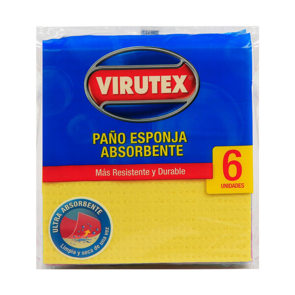 VIRUTEX Paño Celulosa Spongi x 6 uni