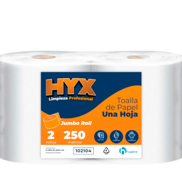 HYX Toalla Jumbo Rollo 250 mts