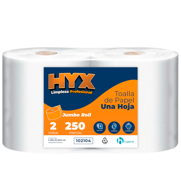 HYX Toalla Jumbo Rollo 250 mts