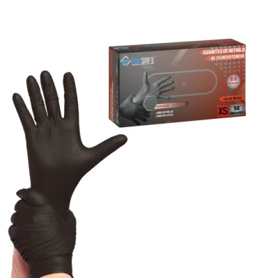 Guante Nitrilo Texturizado 8.0 Negro