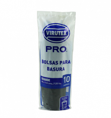 VIRUTEX PRO Bolsas de Basura Rollo 80 x 110 cms