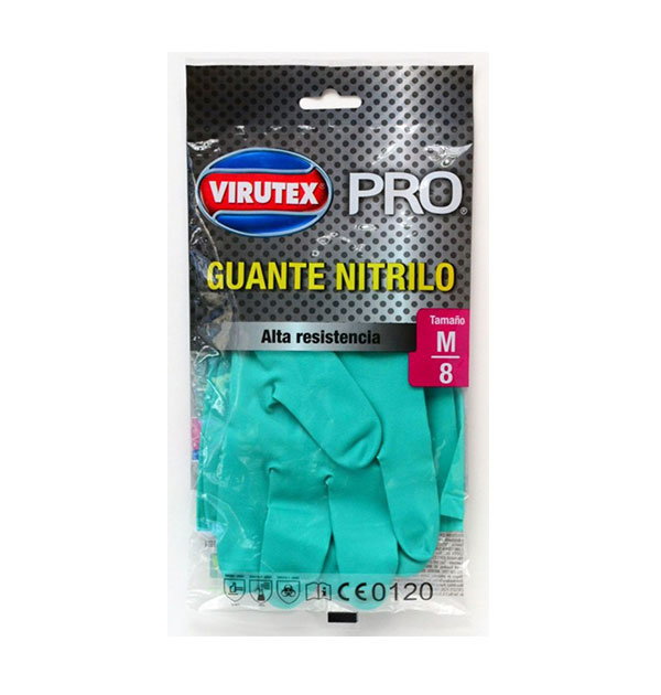 GUANTE NITRILO AZUL S/P TALLA S 100 UND VIRUTEX