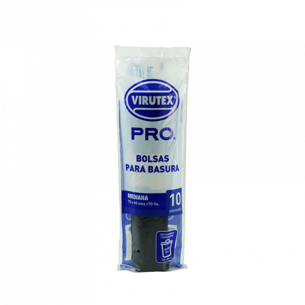 VIRUTEX PRO Bolsas de Basura Rollo 70 x 90 cms